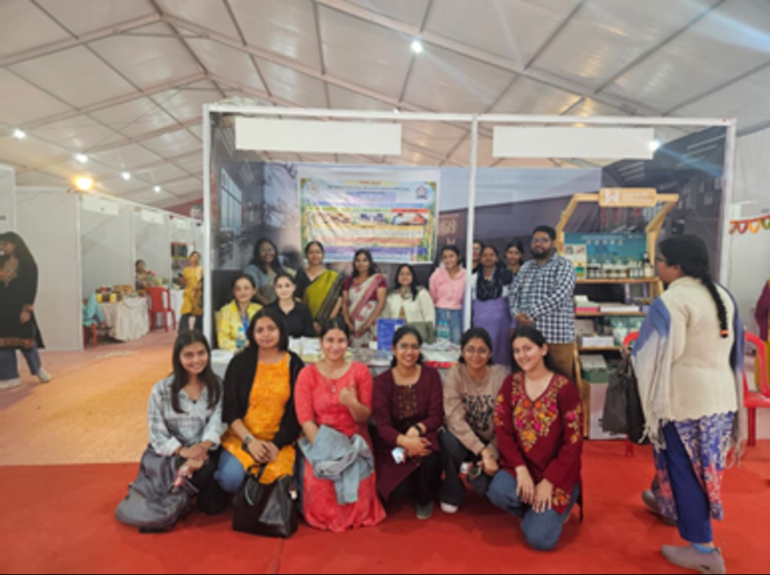 Department stall at Saras Mela 2026 at Gandhi Maidan, Rudrapur