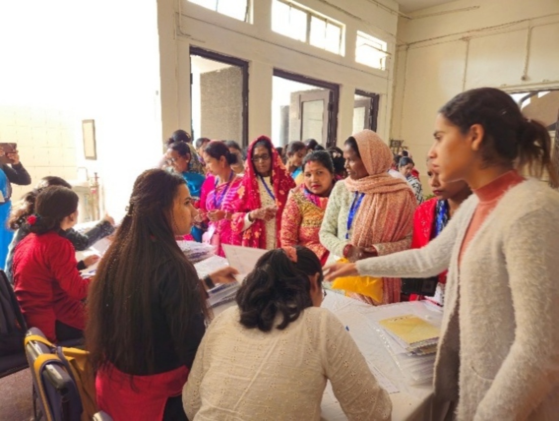 International Women's Day 2024 community outreach health camp